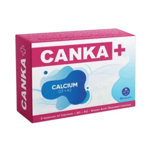Canka+ (Hộp 3 vỉ x 10 viên) - Hỗ trợ bổ sung canxi và vitamin D3, vitamin K2 cho cơ thể