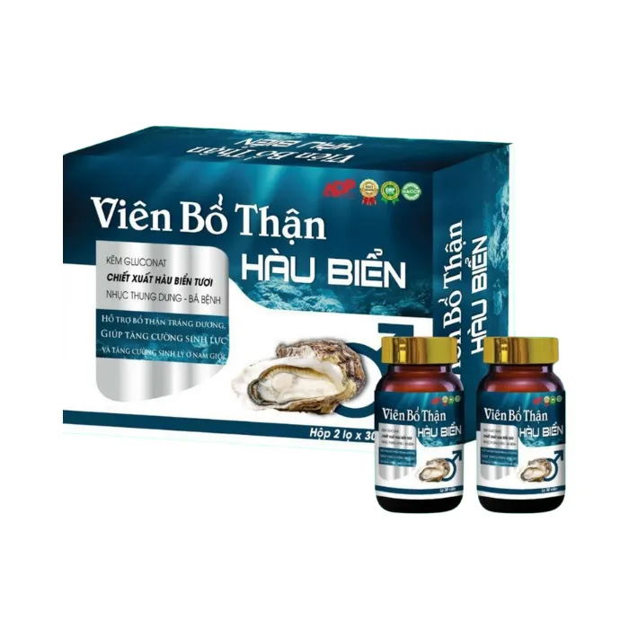Viên bổ thận hàu biển Diophaco (Hộp 2 lọ x 30 viên)