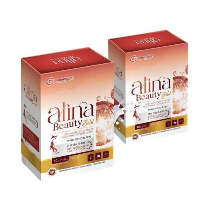 Alina Beauty Gold (30 viên) - Hỗ trợ cải thiện nội tiết tố nữ, giảm bốc hỏa, nám da