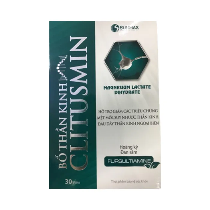 Clitusmin (lọ 30 viên) - Viên uống bổ não, thần kinh