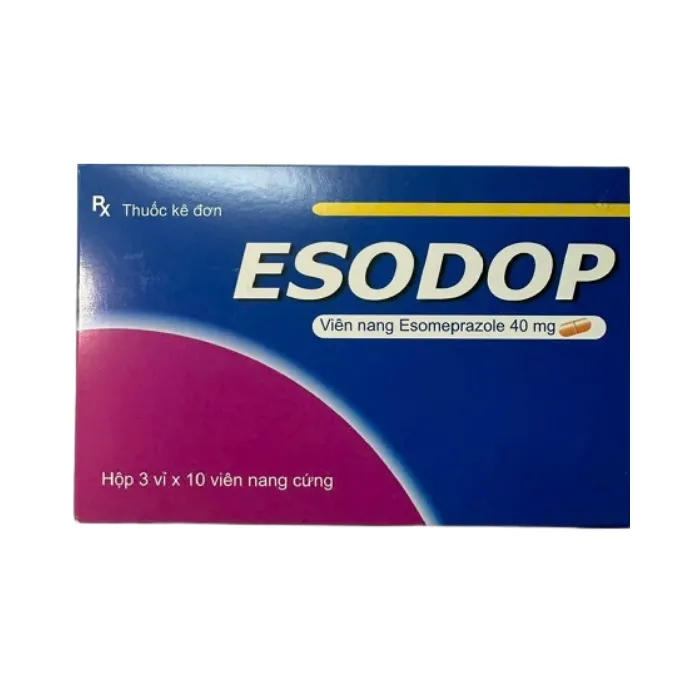 Esodop 40mg (Hộp 3 vỉ x 10 viên) - Giảm thiểu nồng độ acid, giảm tác động trên niêm mạc dạ dày