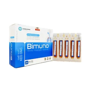 Bimuno (Hộp 20 ống 10ml) - Tăng đề kháng hô hấp, mau hết cảm cúm mùa dịch