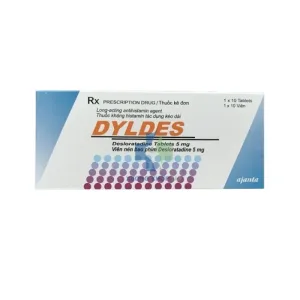 Dyldes 5mg (1 vỉ x 10 viên) - Điều trị viêm mũi dị ứng, mày đay