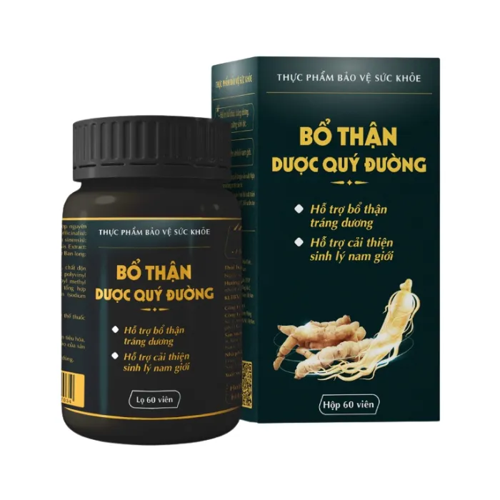Bổ thận Dược Quý Đường (Hộp 60 viên) - Hỗ trợ bổ thận, tráng dương, tăng cường sinh lực