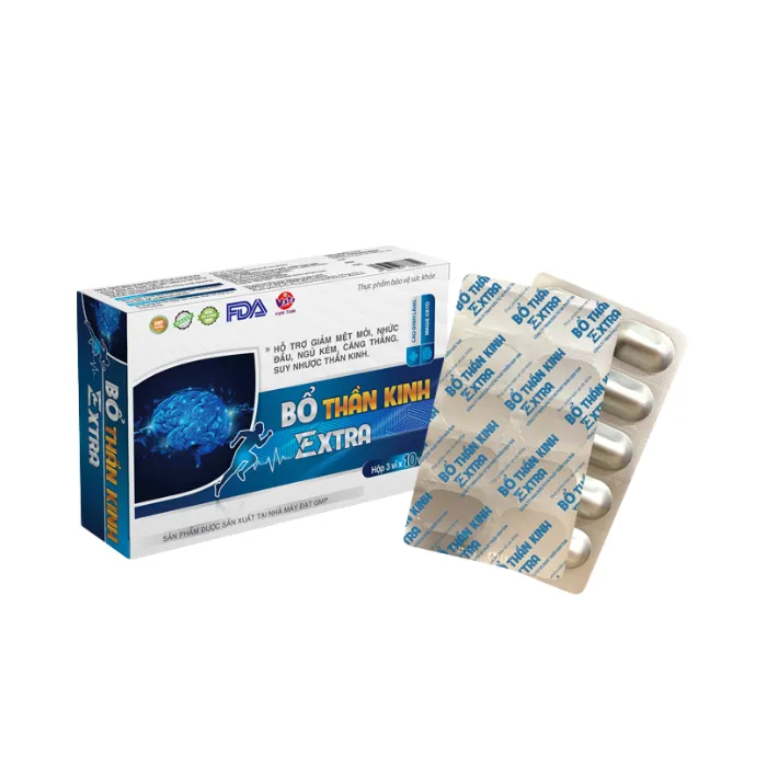 Bổ thần kinh Extra (3 vỉ x 10 viên) - Hỗ trợ giảm mệt mỏi, nhức đầu, ngủ kém