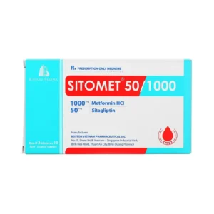Sitomet 50/1000 (3 vỉ x 10 viên) - Hỗ trợ kiểm soát đường huyết ở bệnh nhân đái tháo đường