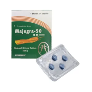 Majegra-50 (Hộp 1 vỉ x 4 viên) - Điều trị rối loạn cương dương ở nam giới