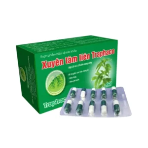 Xuyên Tâm Liên Traphaco (10 vỉ x 10 viên) - Điều trị các triệu chứng viêm họng, viêm phế quản