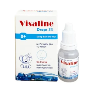 Visaline drops 3% (Hộp 1 lọ 8ml) - Chống sung huyết mũi, làm sạch dịch nhầy mũi