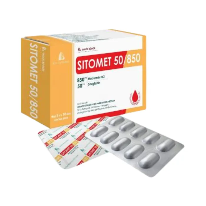 Sitomet 50/850 (3 vỉ x 10 viên)