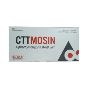 CTTMOSIN 8400 (10 vỉ x 10 viên) - Điều trị phù nề sau chấn thương, phẫu thuật hoặc bỏng