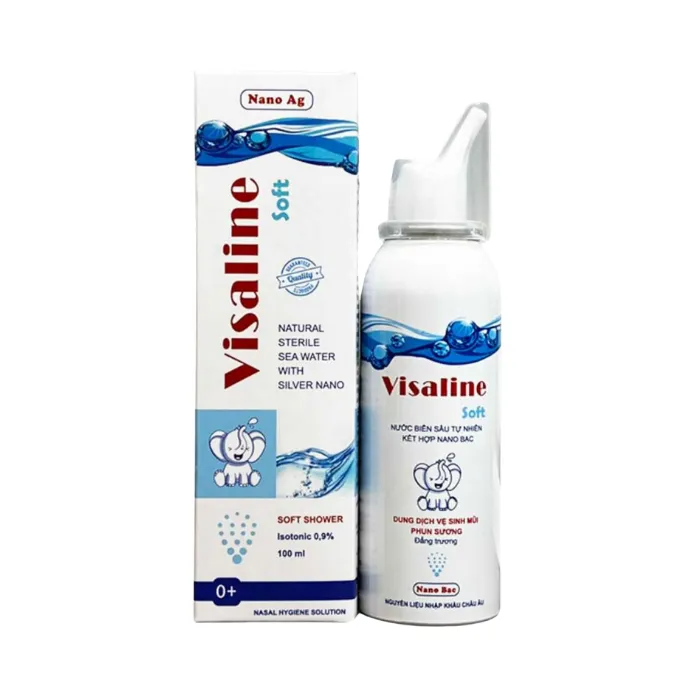 Visaline Soft 100ml - Dung dịch vệ sinh mũi làm sạch niêm mạc mũi