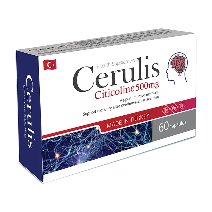 Cerulis Citicoline 500mg (60 viên) - Hỗ trợ cải thiện trí nhớ, phục hồi sau tai biến