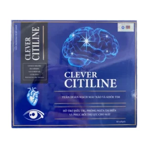 Clever CITILINE (60 viên) - Hỗ trợ tuần hoàn mạch máu não và khỏe tim