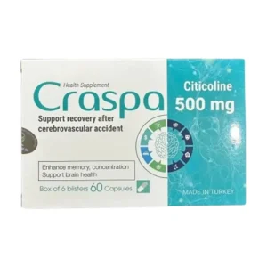 Craspa 500mg (6 vỉ x 10 viên) - Hỗ trợ cải thiện trí nhớ