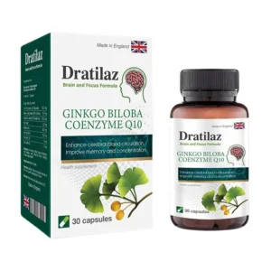 Dratilaz (1 lọ x 30 viên) - Hỗ trợ tăng cường tuần hoàn máu não, cải thiện trí nhớ