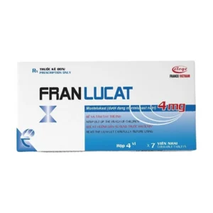 Franlucat 4mg (Hộp 4 vỉ x 7 viên) - Điều trị hỗ trợ bệnh hen mạn tính