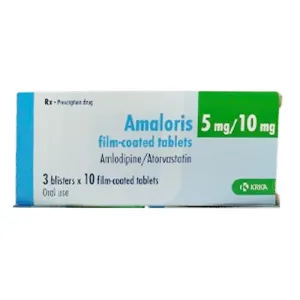 Amaloris 5mg/10mg - Trị tăng huyết áp kèm rối loạn lipid máu