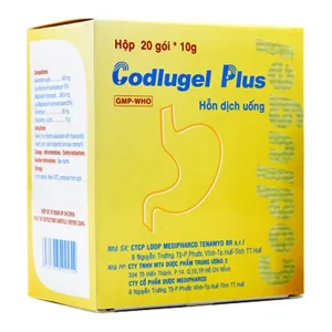 Codlugel plus (Hộp 20 gói) - Trị ợ nóng, ợ chua, đầy hơi, khó tiêu