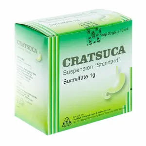 Cratsuca 1g Sucralfat - Hỗ trợ lành ổ loét, bảo vệ niêm mạc dạ dày