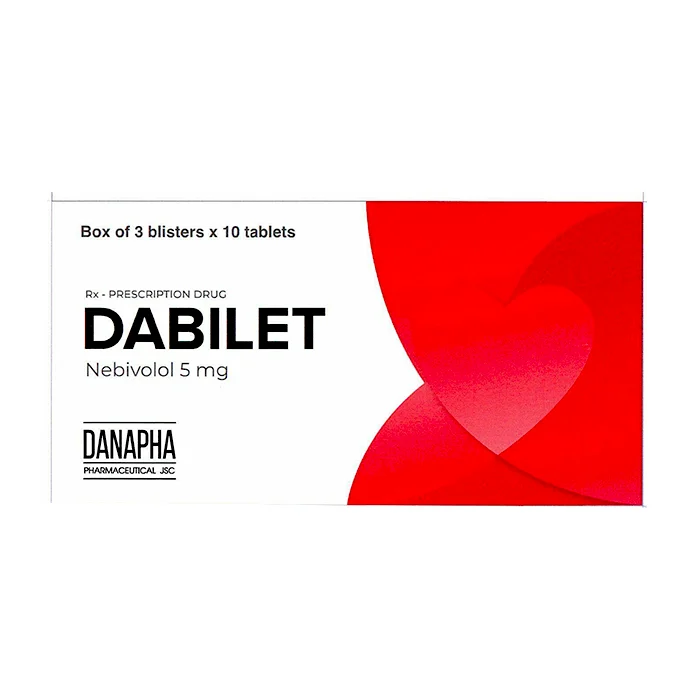 Dabilet 5mg Nebivolol -Trị tăng huyết áp , suy tim mạn