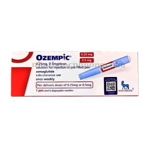 Ozempic 0.25mg - 0.5mg Semaglutide Hộp 1 bút 1,5ml - Tiêm hạ đường huyết, giảm cân