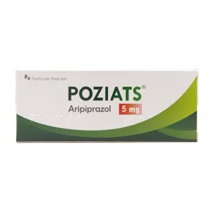 Poziats 5mg - Aripiprazol (Hộp 30 viên)- Trị trầm cảm, tâm thần phân liệt