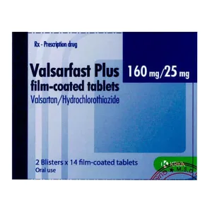 Valsarfast Plus 160mg/25mg Film-Coated Tablets - Trị tăng huyết áp