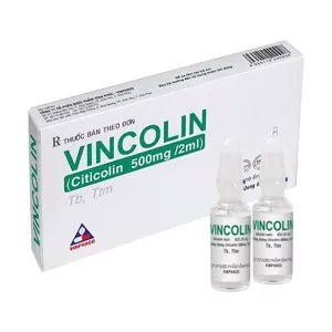 Vincolin 500mg/2ml Citicolin - Hỗ trợ điều trị chấn thương sọ não cấp và di chứng