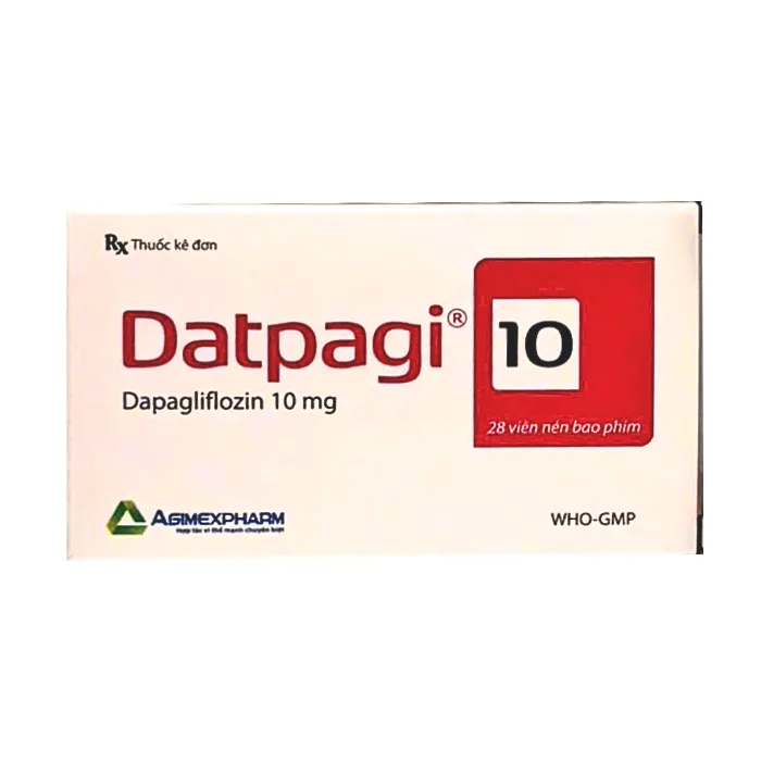 Datpagi 10mg Dapagliflozin - Trị tiểu đường típ 2, giảm nguy cơ nhập viện do suy tim