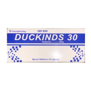 Duckinds 30mg Duloxetin - Giảm đau do bệnh lý thần kinh, đau cơ xương khớp, trầm cảm