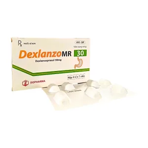 Dexlanzo MR 30 Dexlansoprazol - Điều trị triệu chứng trào ngược dạ dày–thực quản