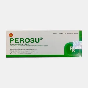 Perosu 10mg Rosuvastatin - Trị tăng cholesterol máu, dự phòng biến cố tim mạch