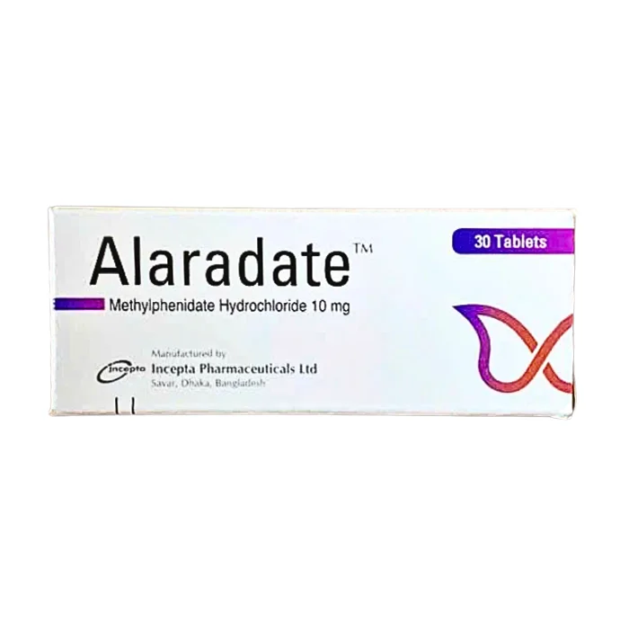 Alaradate 10mg (Methylphenidate) - Giảm cơn buồn ngủ ban ngày, rối loạn tăng động