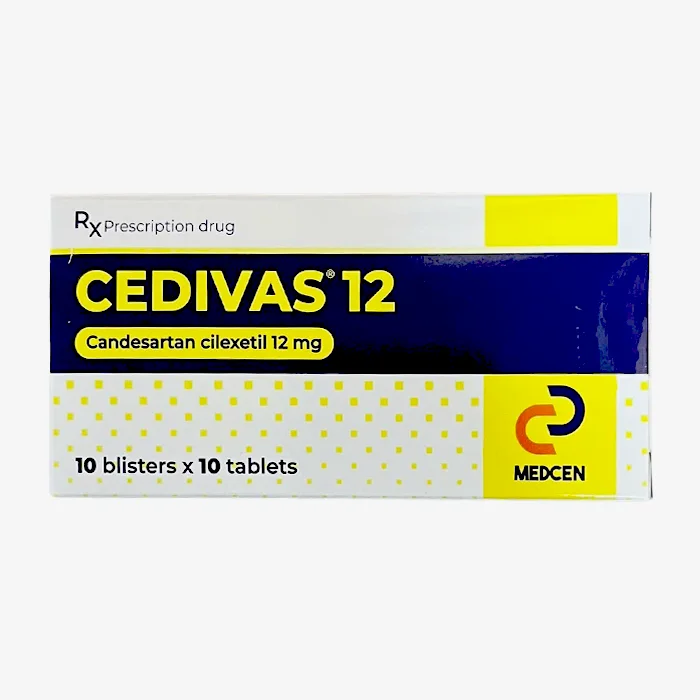 Cedivas 12mg Candesartan - Trị tăng huyết áp , giảm biến cố tim mạch