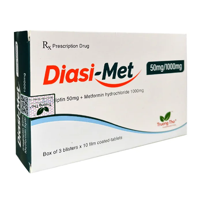 Diasi-Met 50/1000mg - Trị tiểu đường típ 2