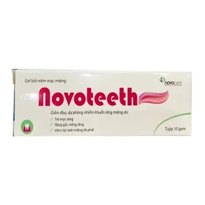 Novoteeth 10g Lidocain - Giảm đau – sát khuẩn – bảo vệ niêm mạc miệng