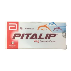 Pitalip 2mg Pitavastatin - Trị tăng cholesterol máu, phòng ngừa các biến cố tim mạch