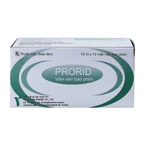 Prorid 5mg Finasteride - Điều trị phì đại lành tính tuyến tiền liệt
