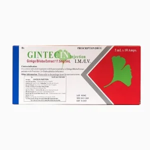 Gintecin 17,5mg/5ml Ginkgo biloba - Trị rối loạn tuần hoàn não
