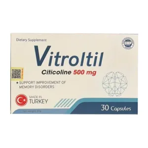 Vitroltil 500mg Citicoline - Hỗ trợ cải thiện trí nhớ, bảo vệ tế bào thần kinh