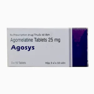 Agosys 25mg Agomelatine - Giảm lo âu, trầm cảm, cải thiện giấc ngủ