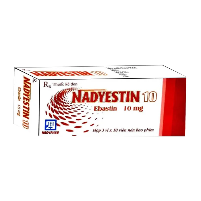 Nadyestin 10mg Ebastin - Trị viêm mũi dị ứng, mề đay