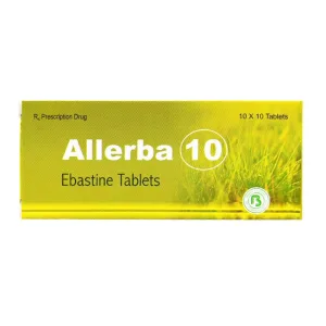 Allerba 10mg Ebastin - Giảm các triệu chứng viêm mũi dị ứng, ngứa, ban đỏ