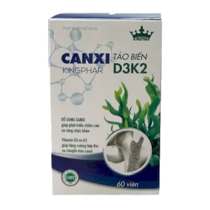 Canxi Tảo Biển D3K2 Kingphar - Hỗ trợ phát triển chiều cao, giảm chuột rút