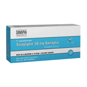 Sitagliptin 50mg Danapha - Trị tiểu đường típ 2