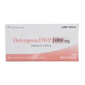 Deferipron DWP 1000 mg - Thải sắt ở bệnh nhân quá tải sắt do truyền máu mạn tính