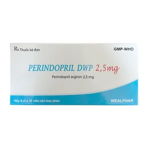 Perindopril DWP 2,5 mg - Hạ huyết áp, giảm nguy cơ biến cố tim mạch