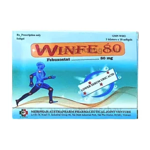 Winfe 80mg Febuxostat - Giảm sản xuất acid uric