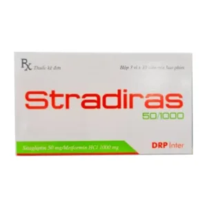 Stradiras 50/1000 (Sitagliptin / Metformin) - Trị tiểu đường típ 2